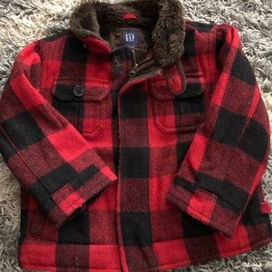 Baby Gap buffalo plaid coat